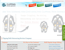 Tablet Screenshot of clippingpathservice360.com